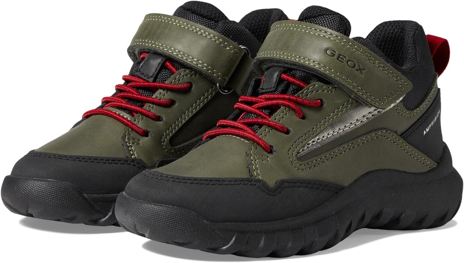 

Кроссовки Geox Kids Simbyosbabx 3, цвет Dark Green/Red