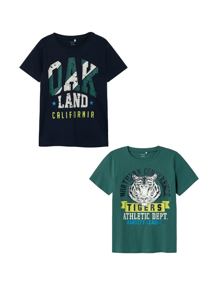 

Футболка name it, цвет blau/grün