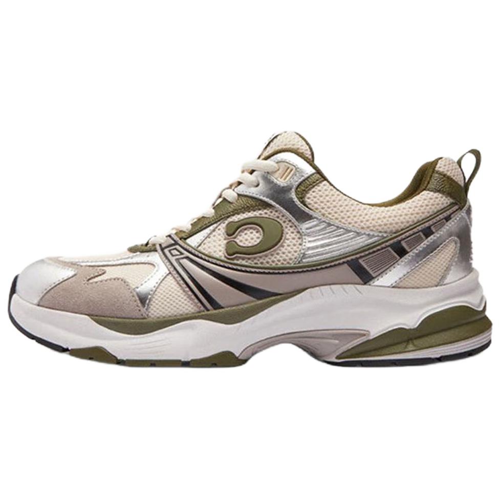 

COACH Кроссовки мужские низкие повседневные из спилка Cow Split Leather цвета olive green