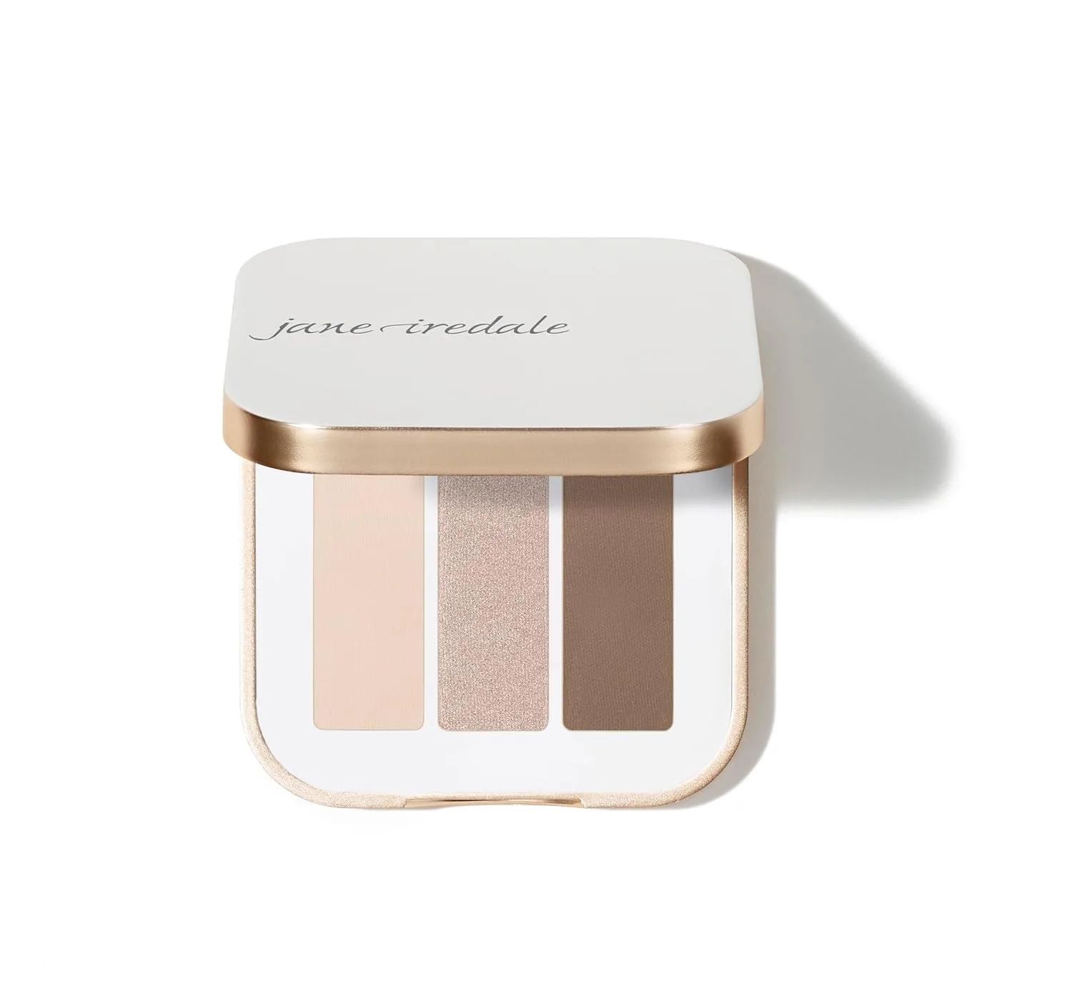 Тени для век Jane Iredale PurePressed Eye Shadow Triple, высокопигментированные минеральные тени для век, стойкая формула, предотвращающая скатывание, безопасны для чувствительной кожи вокруг глаз., Driftwood