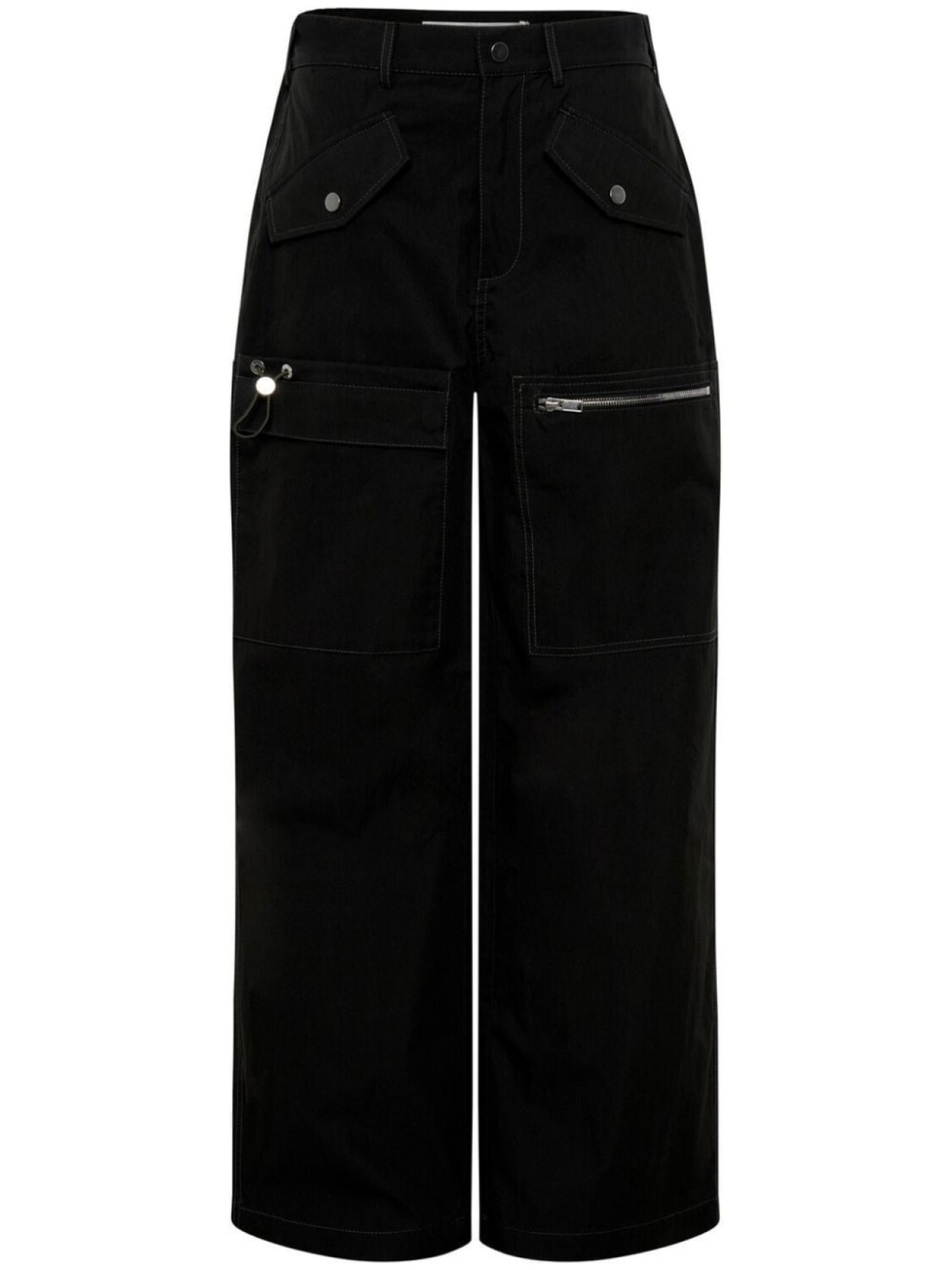 

Dion Lee multi-pocket straight-leg trousers, черный