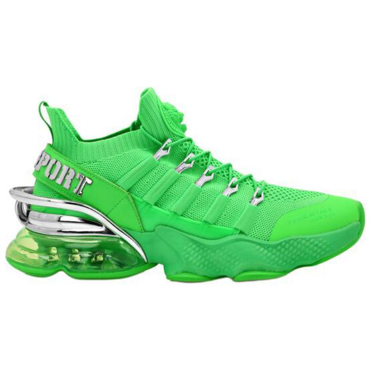 Низкие повседневные кроссовки Unisex Зеленый флуоресцентный PLEIN SPORT — фото 2