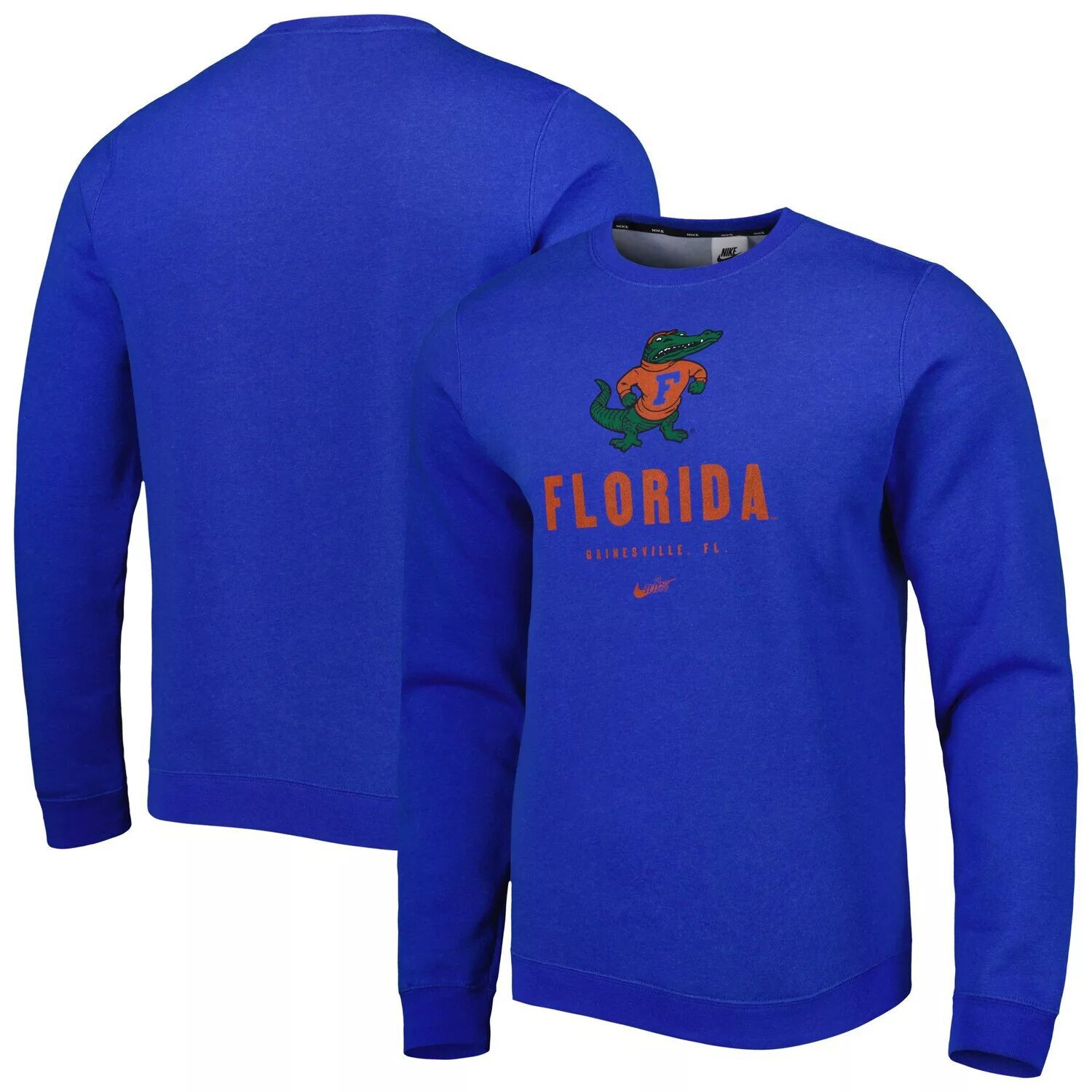 

Мужской флисовый пуловер свитшот Royal Florida Gators Vault Stack Club Nike