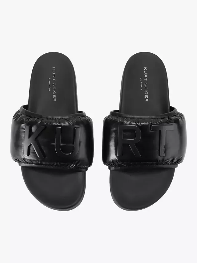 Сандалии Kurt Puff Slider, черные Kurt Geiger London — фото 2