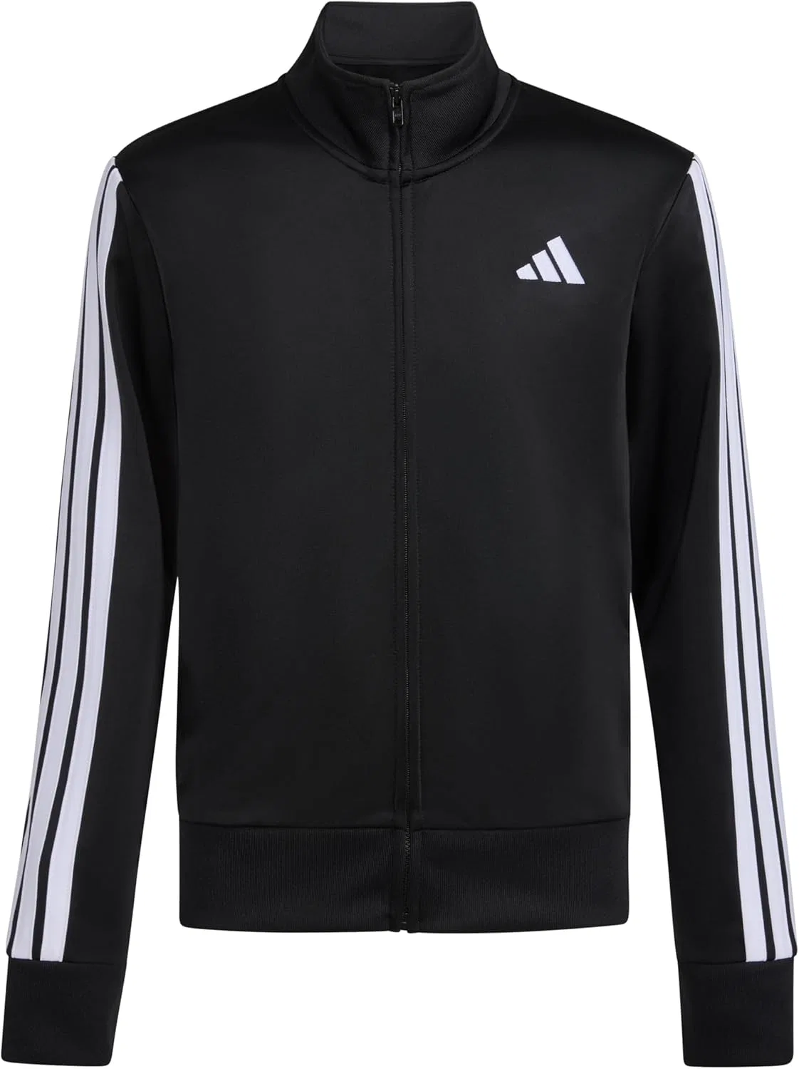 Детская куртка с молнией, трикотажная, adidas, Black — фото 2