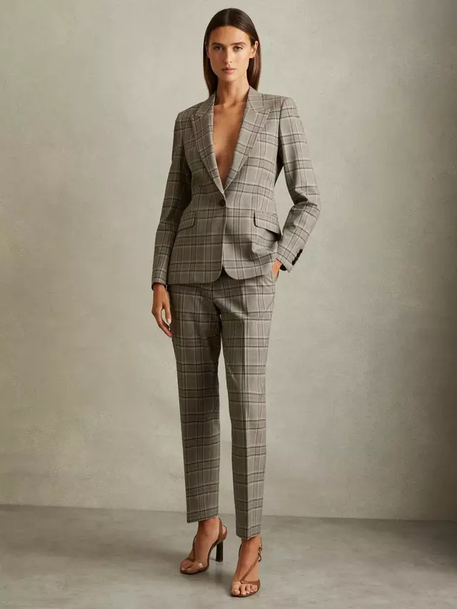 

Блейзер Reiss Petite Tamy Check, цвет grey/multi