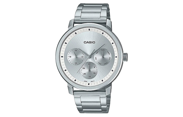 

Мужские классические серебряные часы MTP-B305D-7EV CASIO