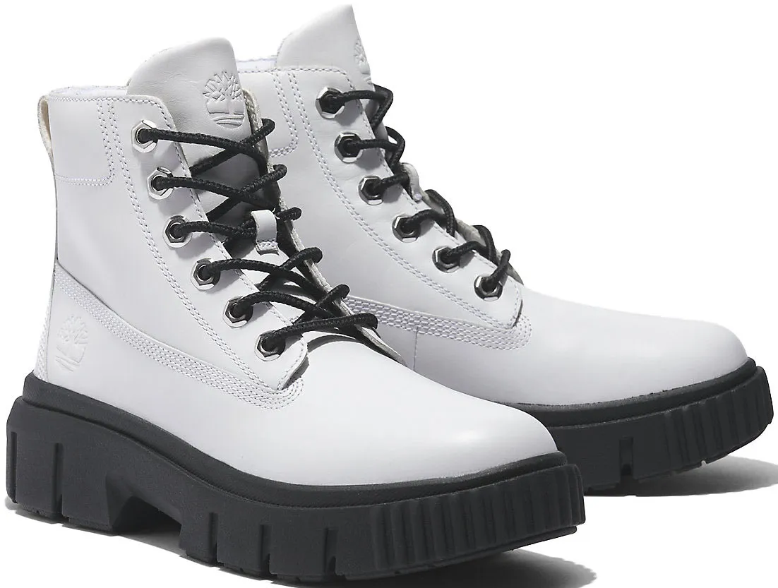 

Ботинки Timberland на шнуровке "Greyfield Leather Boot", белый