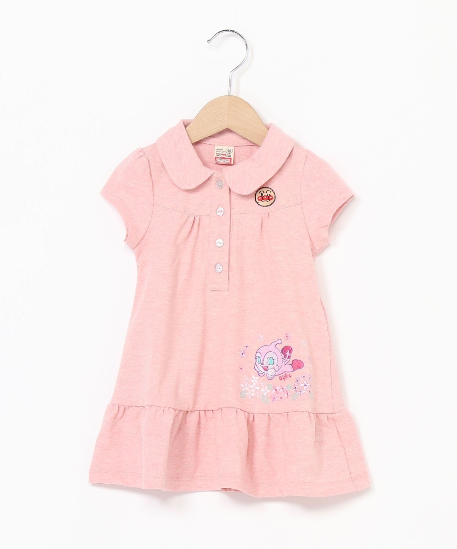 APKC/(K) Платье-поло с вышивкой Каноко Anpanman Kids Collection, pink