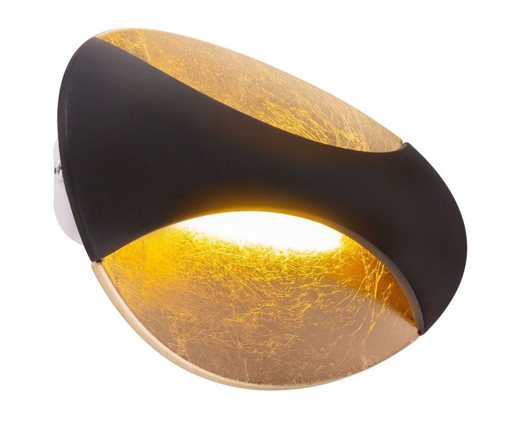 

Настенный светильник Globo Lighting, металл, черный, сусальное золото, ШxВ: 210x150 мм, AL: 65 мм, вкл. светодиод 6 Вт, 230 В, источник 760 лм, выходная мощность 230 лм, 3000 К, белый