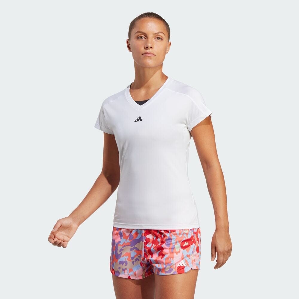 

Футболка Adidas AEROREADY Train Essentials Minimal Logo V-neck Short Sleeve T-shirt, белый