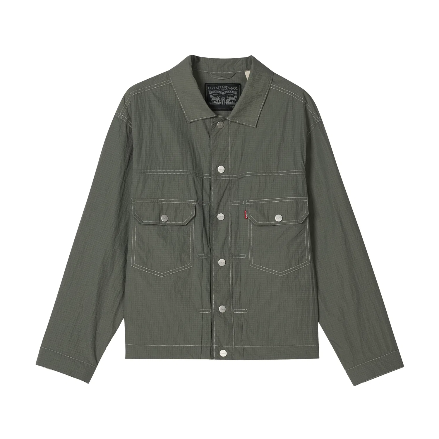 Джинсовая куртка унисекс green thin Levis