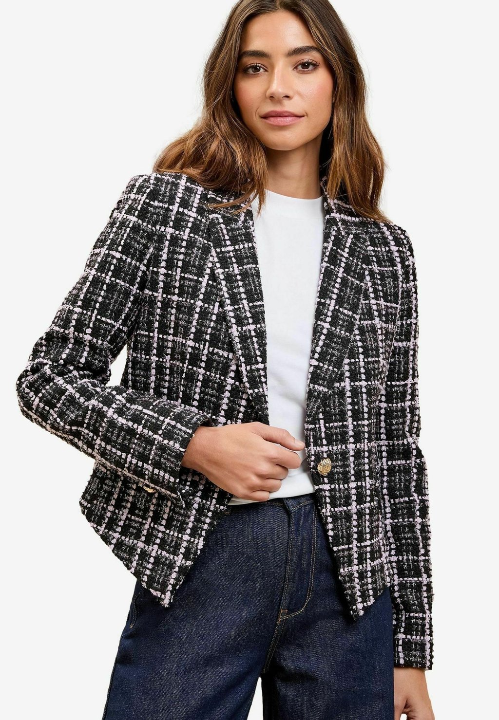 

Блейзер REGULAR FIT-SINGLE BREASTED - Cardigan Lipsy, черный