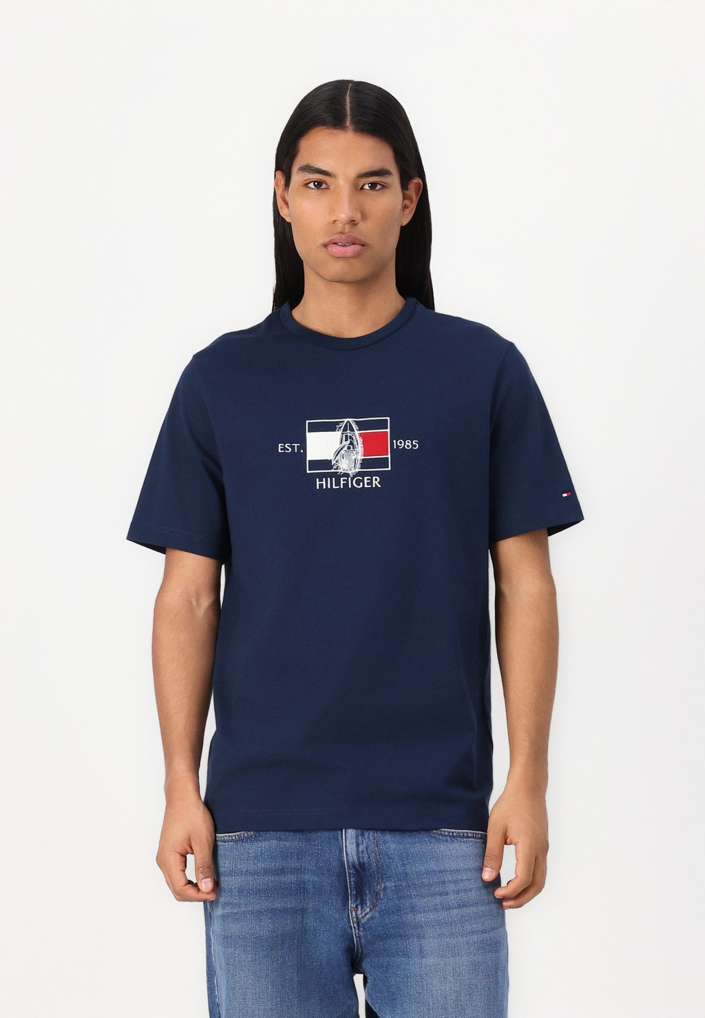 

Футболка с принтом FLAG SAILING TEE Tommy Hilfiger, синий