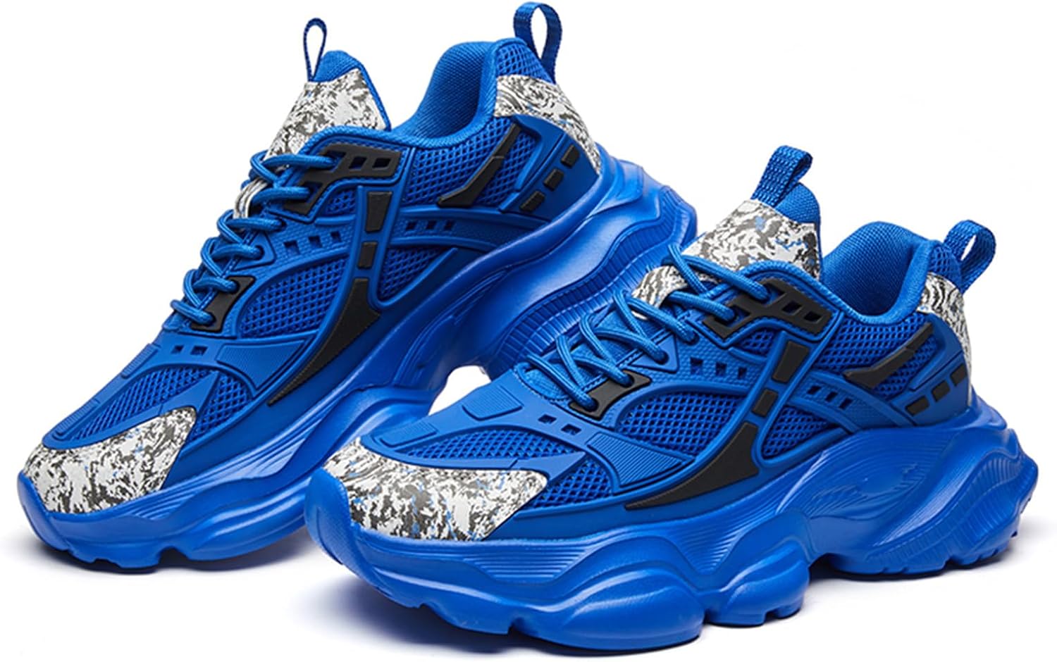 

Мужские кроссовки для бега и ходьбы, повседневные спортивные туфли, массивные тренеры, модные кроссовки для мужчин Spwagym, синий