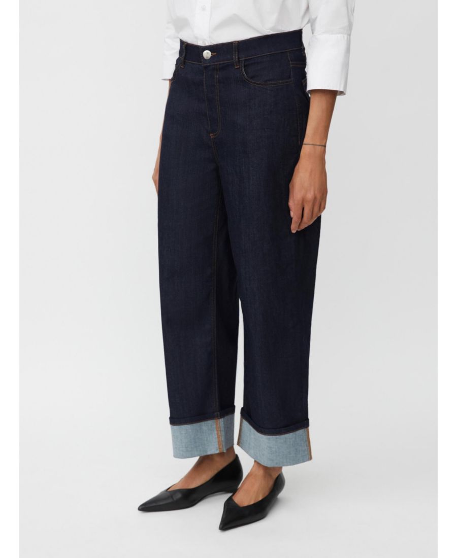 

Женские джинсы MaPalvessa свободного кроя с отворотами Masai Copenhagen, Dark denim