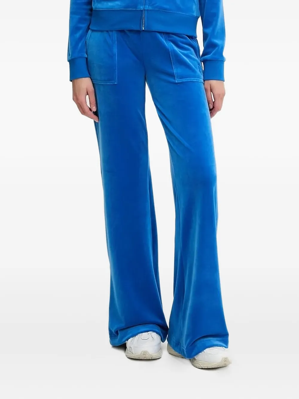 

Велюровые брюки с карманами-клапанами Juicy Couture, синий