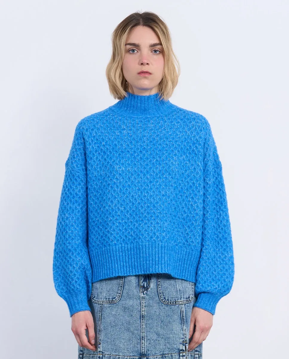 

Женский свитер с длинным рукавом из смешанной пряжи Lili Sidonio, синий