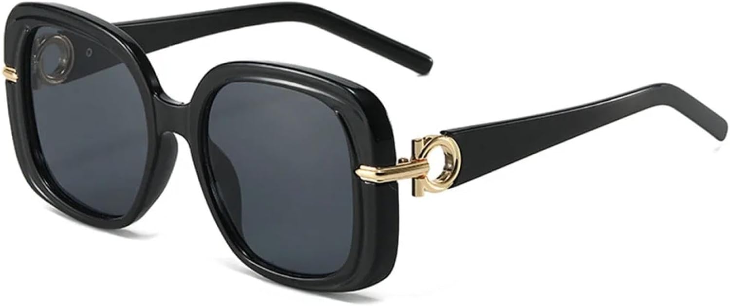 

Популярные модные солнцезащитные очки большого размера для женщин в стиле ретро с леопардовым принтом и защитой от УФ-излучения UV400. Популярные солнцезащитные очки для мужчин TKKTLLT, Black