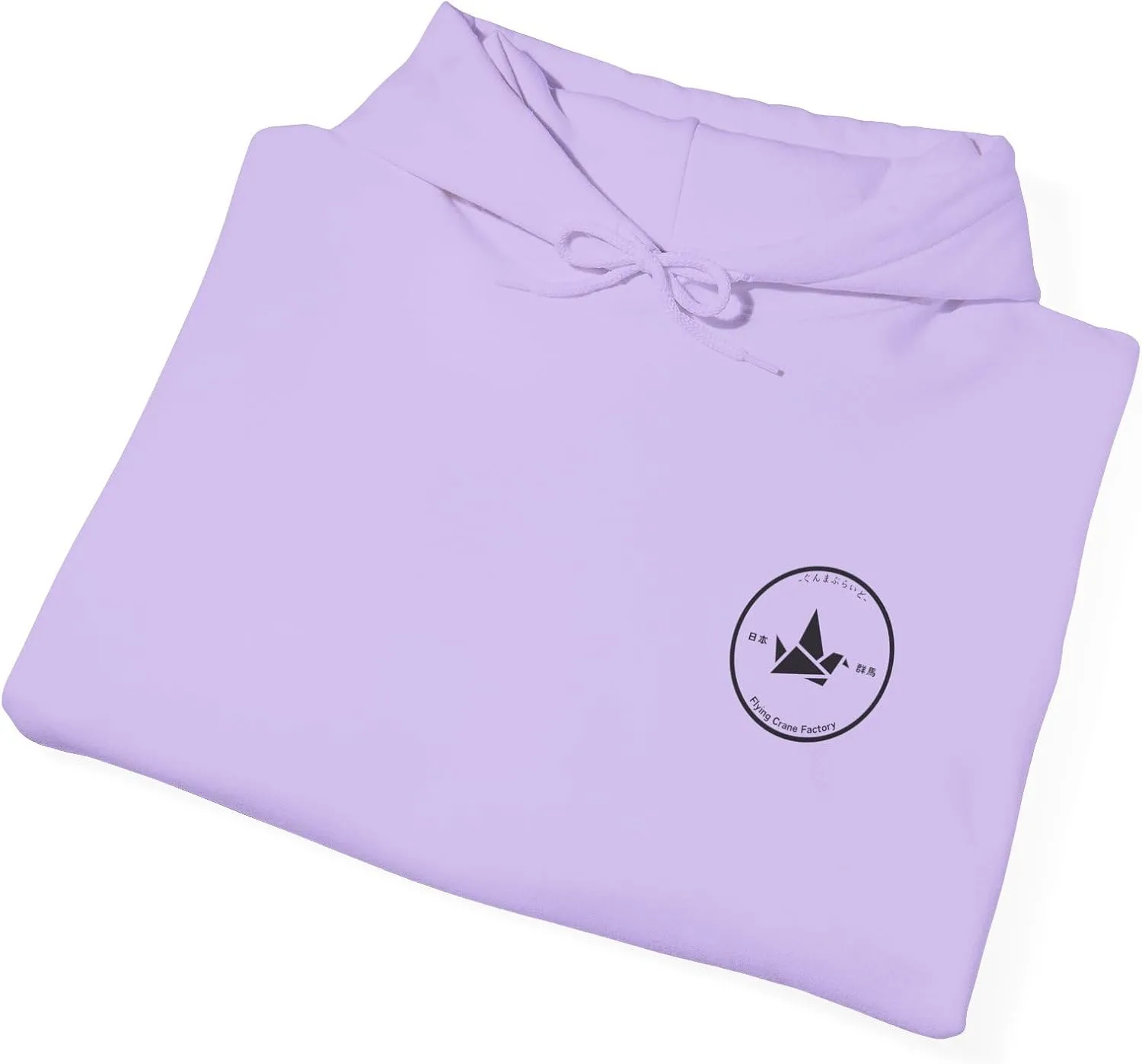Толстовка с капюшоном Unisex в японском стиле с журавлем-оригами — фото 4