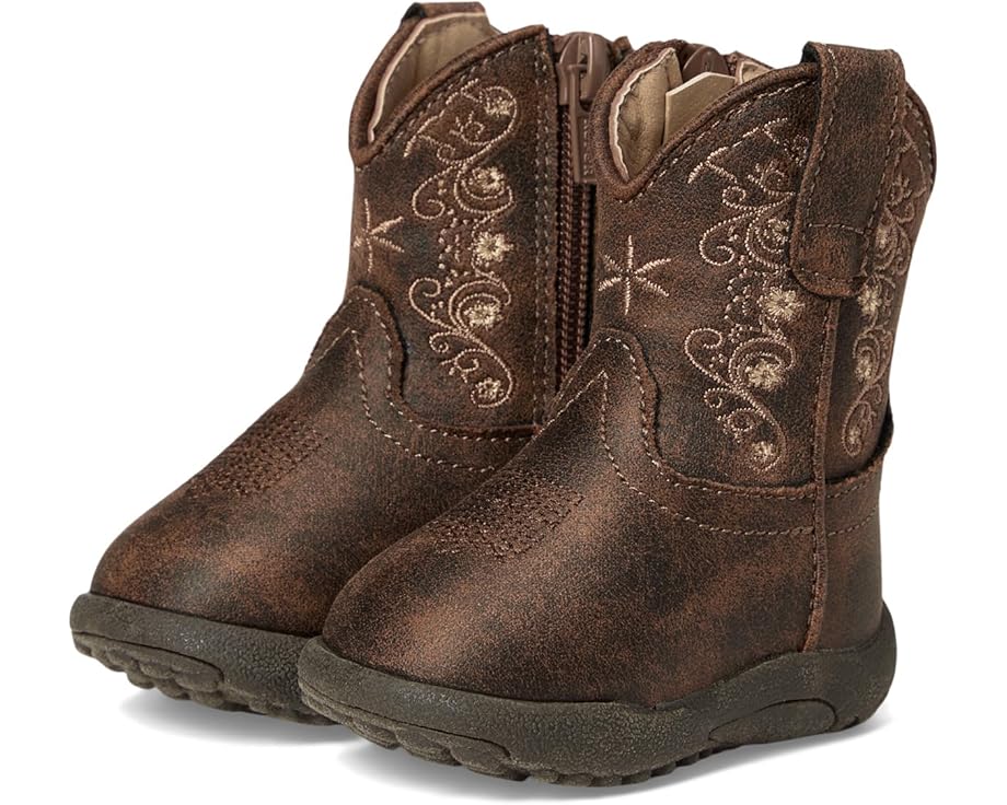 

Детские ботинки Roper Kids Cowbabies Bailey (Infant/Toddler), Vintage Brown Faux Leather Upper