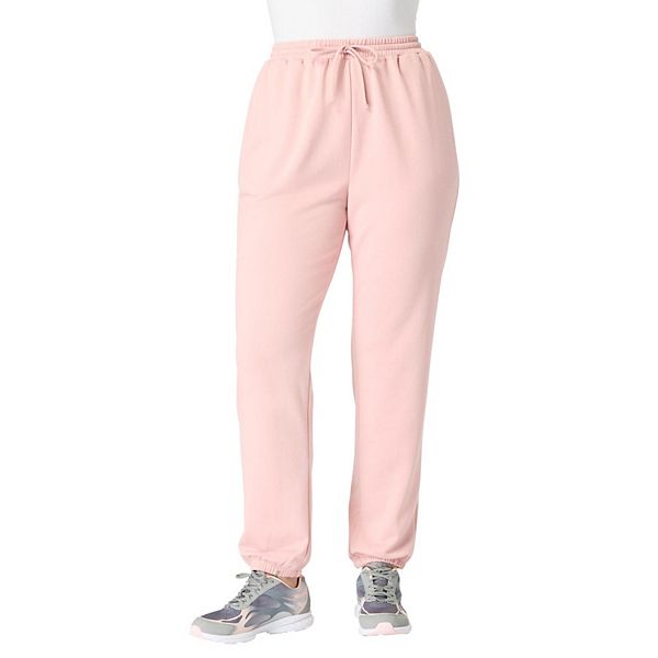 

Женские джоггеры Comfort+ Fleece с зауженными штанинами Roaman'S, Mauve Blush