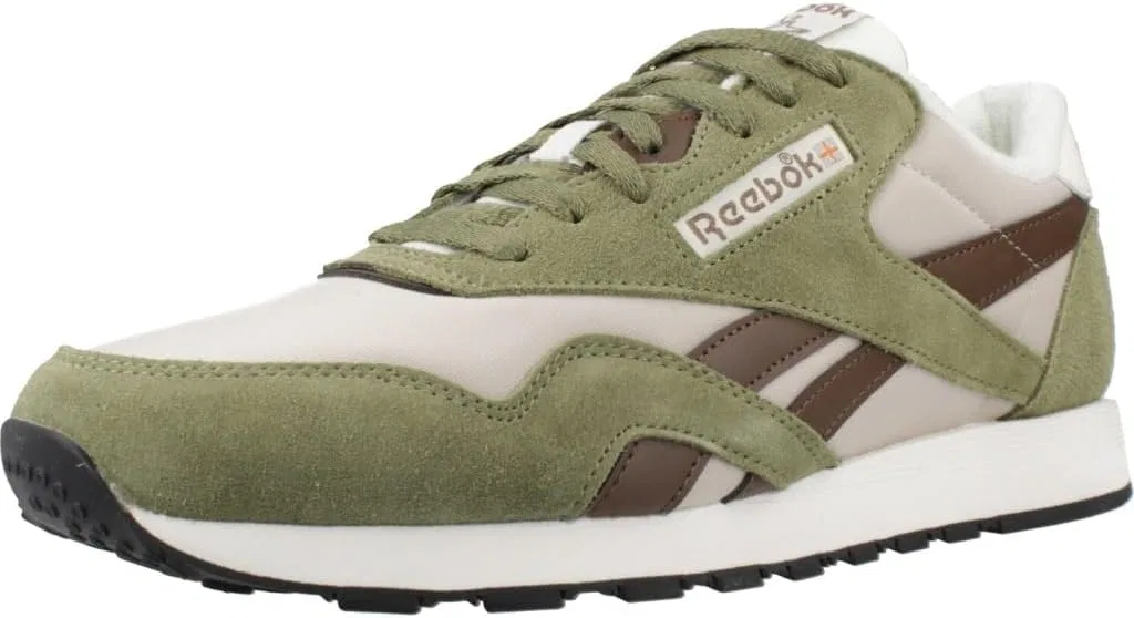 Кроссовки Reebok Unisex Classic Nylon, Grittygreen Simplebrown Mineral Grey