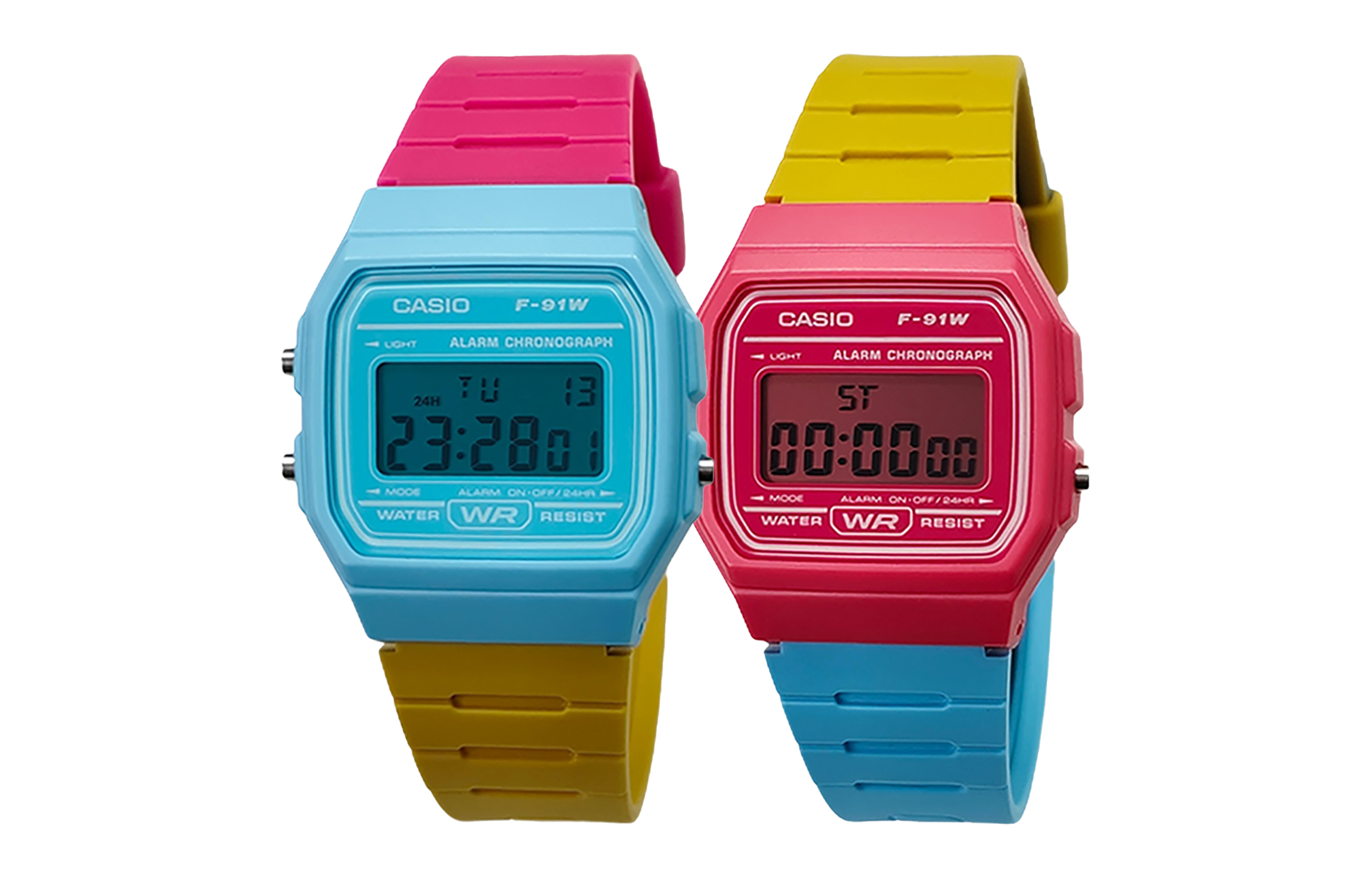 

CASIO Кварцевые часы унисекс с синим циферблатом на ремешке из смолы