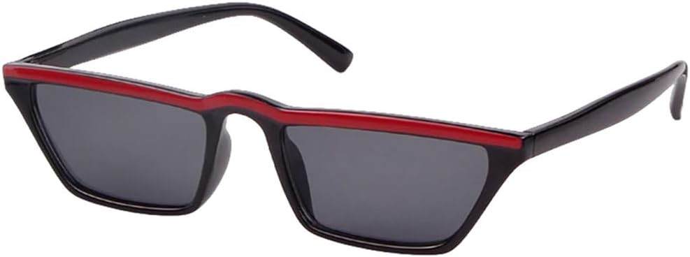 

Модные солнцезащитные очки маленького прямоугольного размера для мужчин и женщин в стиле ретро, ​​красные, желтые, черные, в узкой оправе, женские, из ацетата TYUVIVO, C4