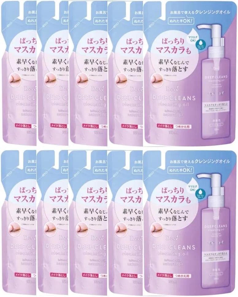 Набор масла для снятия макияжа Deep Cleansing Oil Refill Kumano Yushi 160 мл x 10