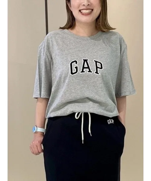 Унисекс футболка с логотипом GAP серая