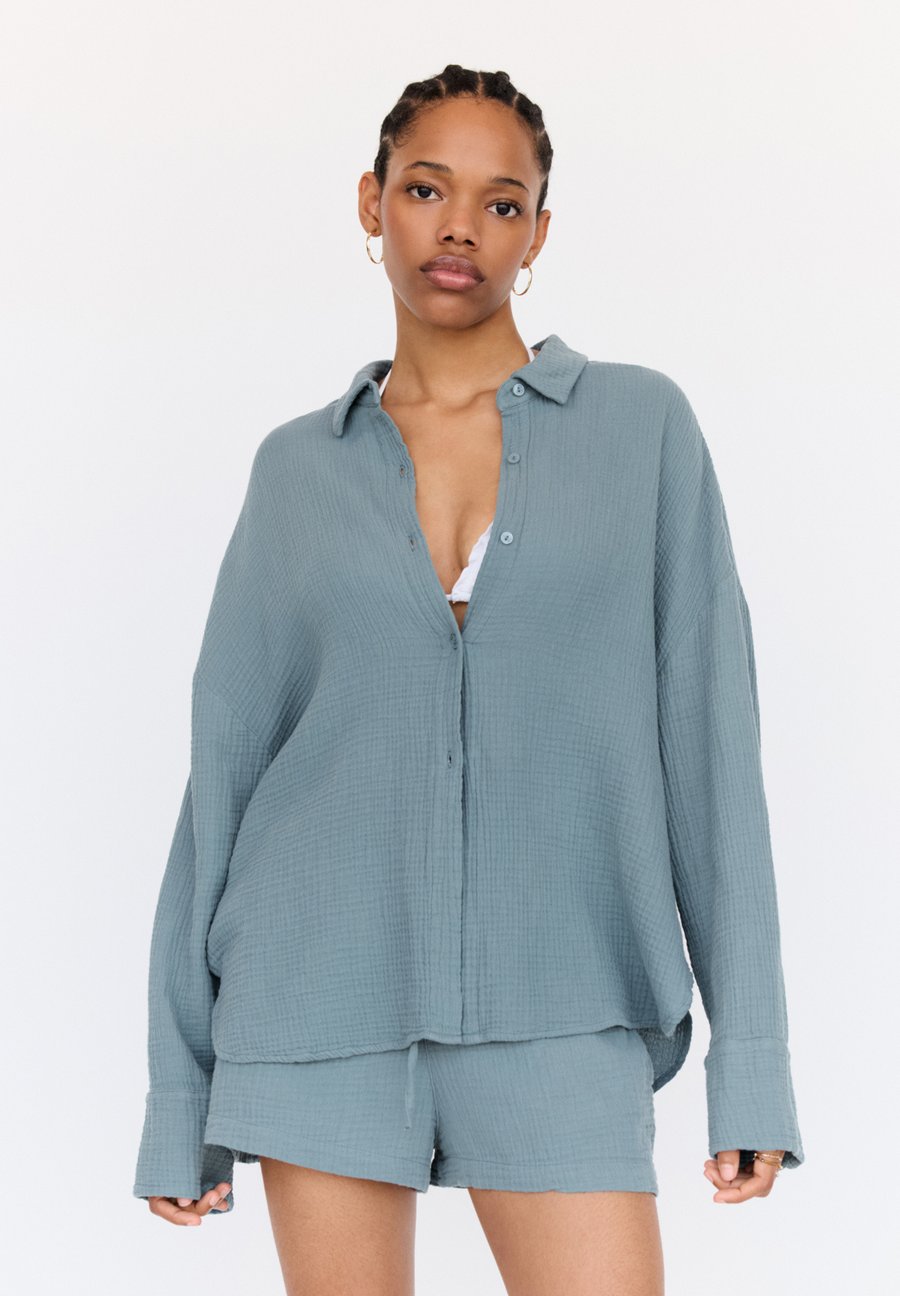 

Блуза PULL&BEAR LONG SLEEVE , Blue