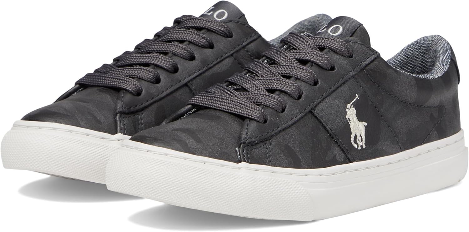 

Кроссовки POLO RALPH LAUREN Girl's Sayer (Little Kid), серый/кремовый