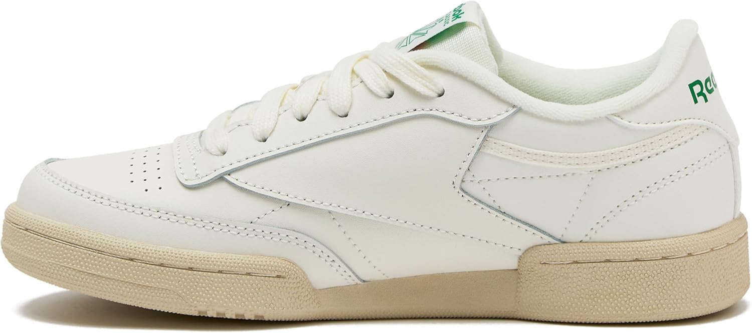 Кроссовки Reebok Club C для девочек и мальчиков, унисекс, для малышей, детей младшего или старшего возраста, Chalk/Chalk/Glen Green — фото 3