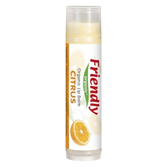 

Органический цитрусовый бальзам для губ, 4,25 г Friendly Organic