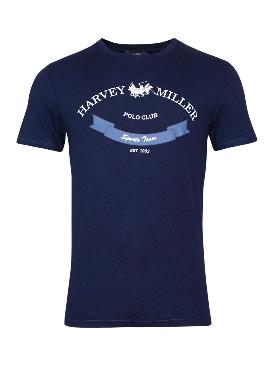 

Классическая футболка HARVEY MILLER Shirt, синий/темно-синий