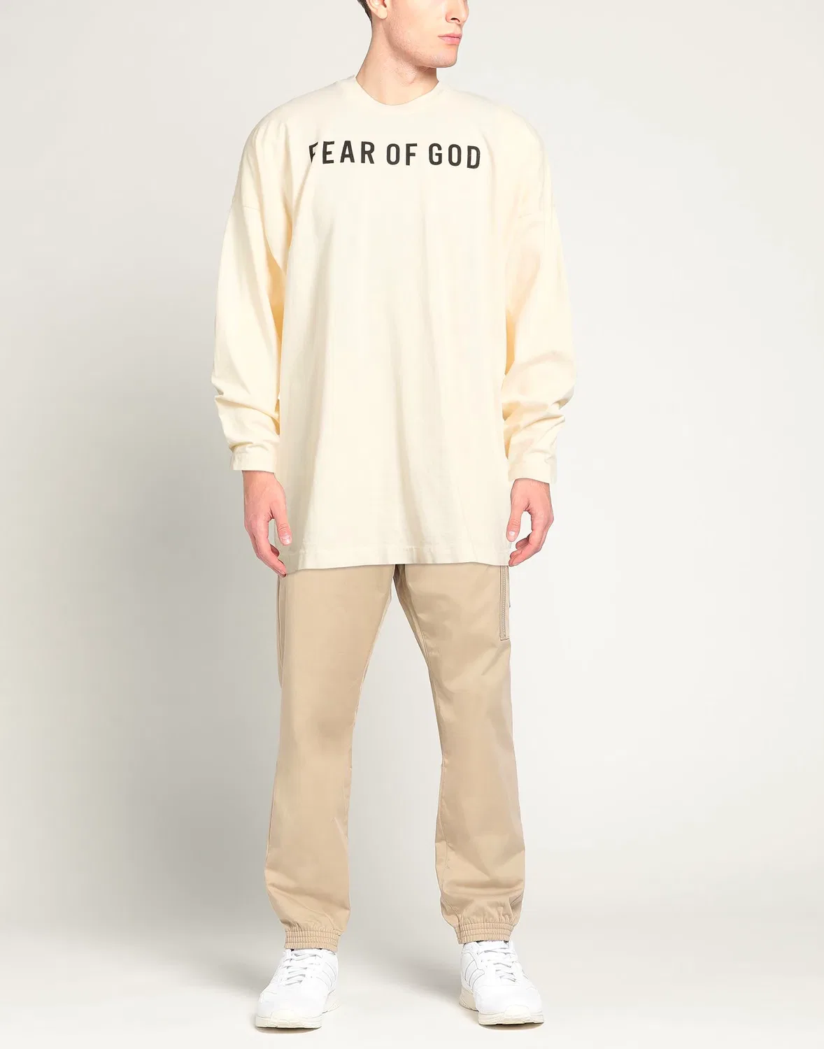 Футболка оверсайз FEAR OF GOD кремовый — фото 2