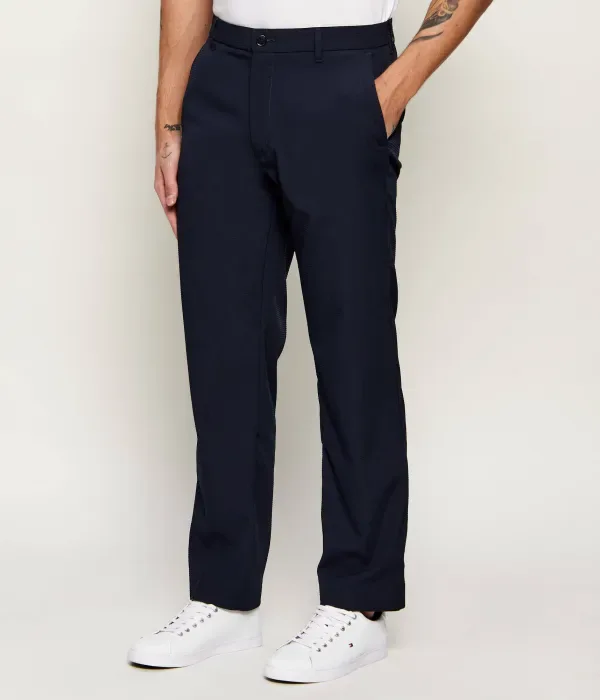 Брюки straight fit Calvin Klein, темно-синий — фото 3