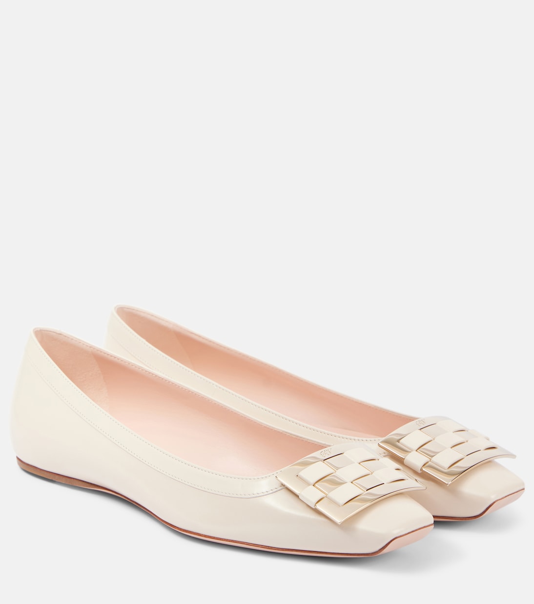 Кожаные балетки Trompette Ball Roger Vivier, Cire