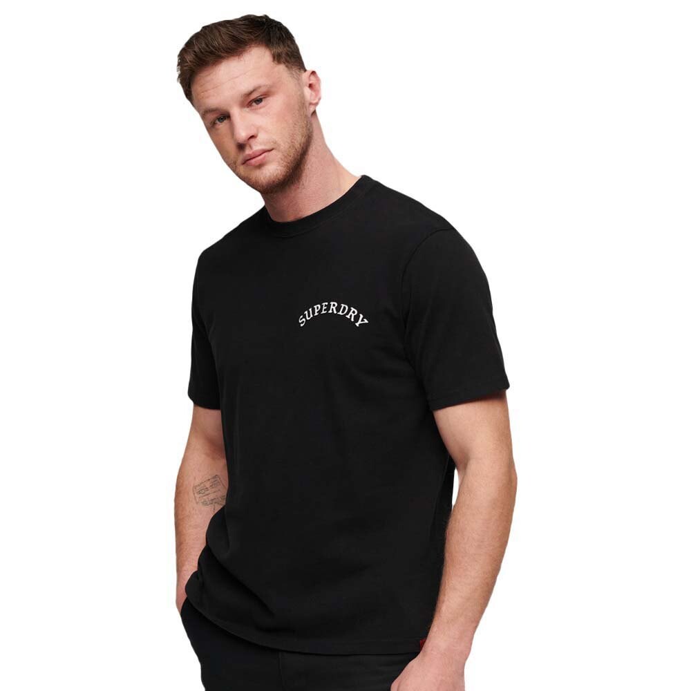 

Футболка с коротким рукавом Superdry Tattoo Graphic Loose, черный