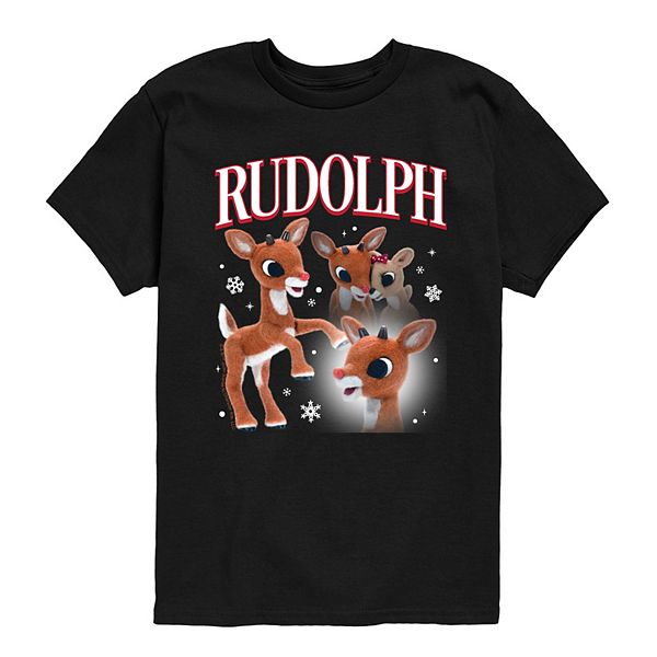 

Футболка с принтом Rudolph the Red-Nosed Reindeer для мальчиков 8-20 Licensed Character, Black