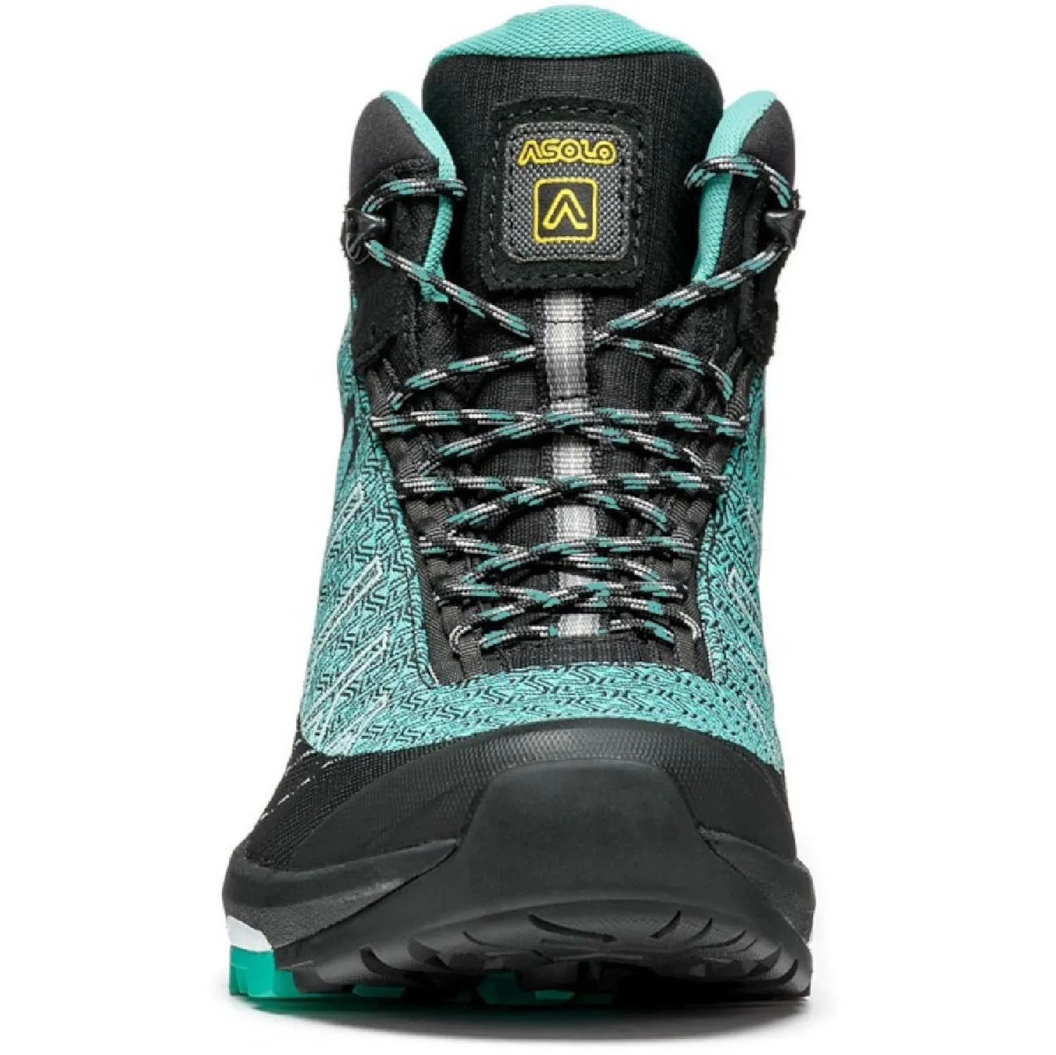 Женские треккинговые ботинки Falcon EVO Jacquard GV Asolo, Black/Aqua Green — фото 4