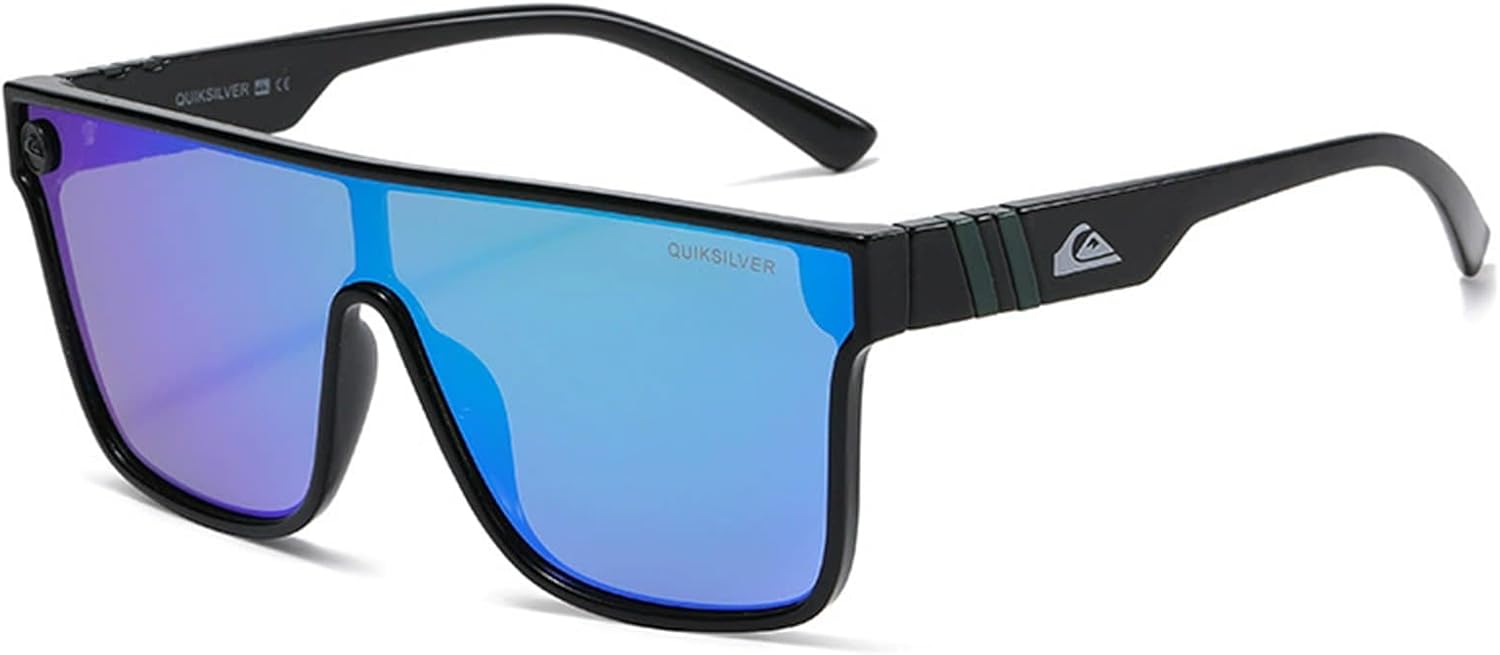 

Поляризованные солнцезащитные очки для мужчин, легкие поликарбонатные очки для вождения, езды на велосипеде, занятий спортом, рыбалки и путешествий HAHONIA, Black-blue