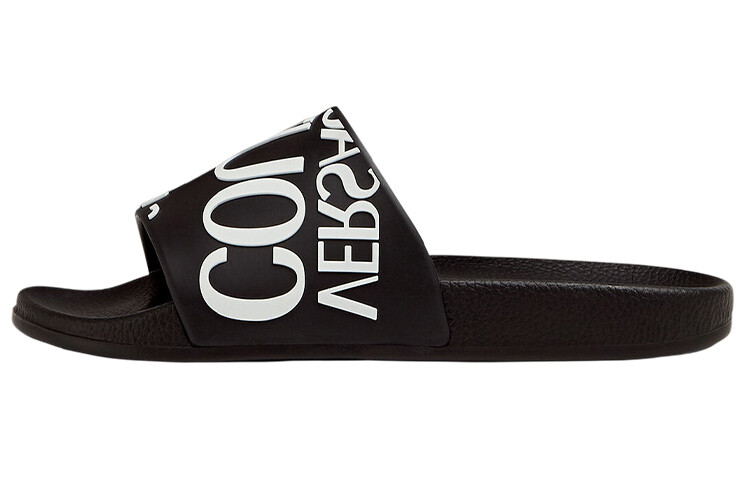 Шлепанцы женские Versace, черный / белый
