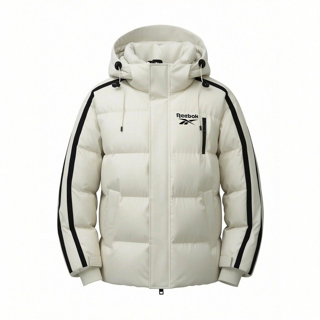 

Пуховик Unisex с капюшоном утепленный карго-пуховик Reebok, frost snow