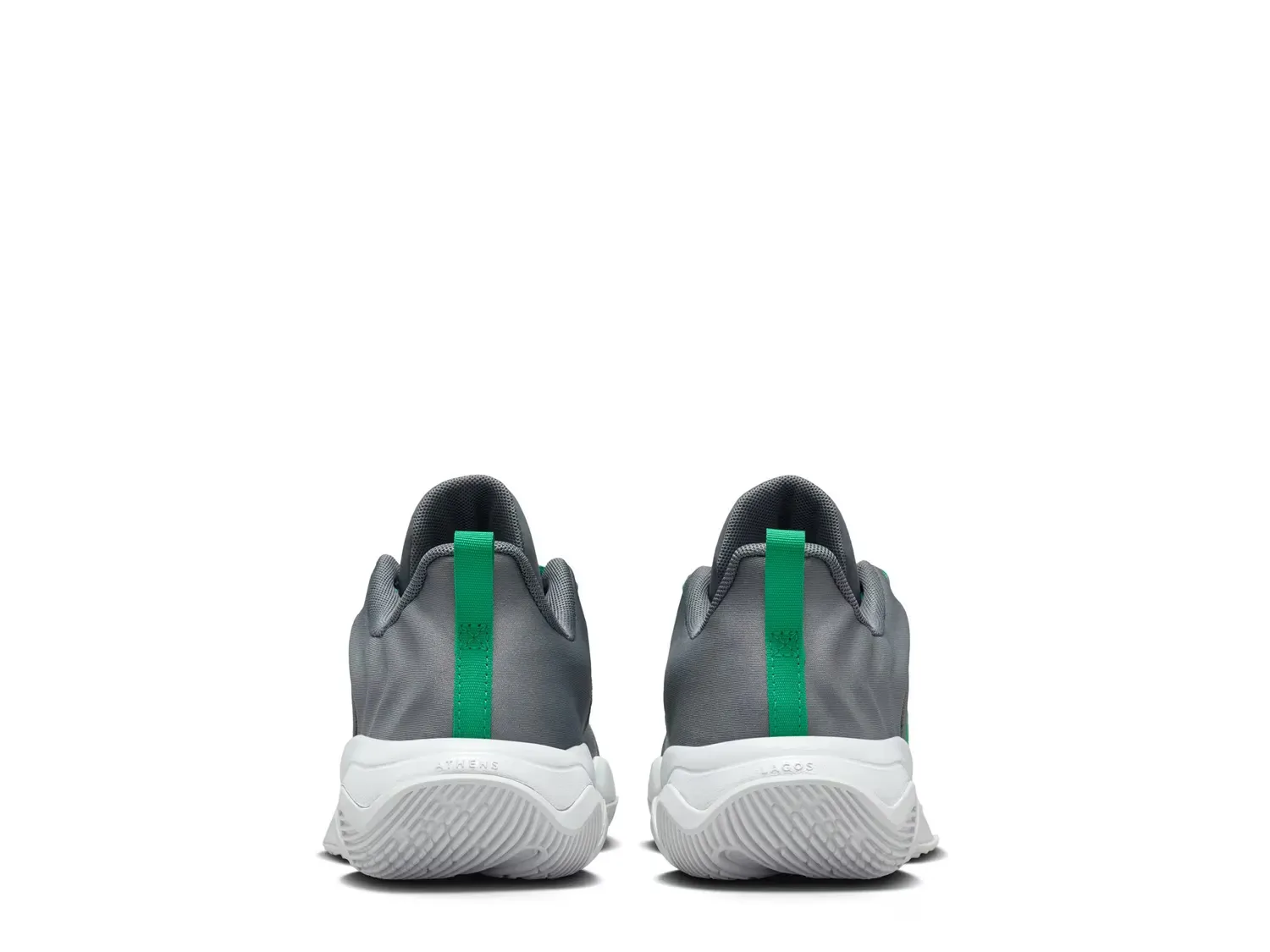 Кроссовки Giannis Immortality 4 — детские Nike, Grey/Green — фото 2