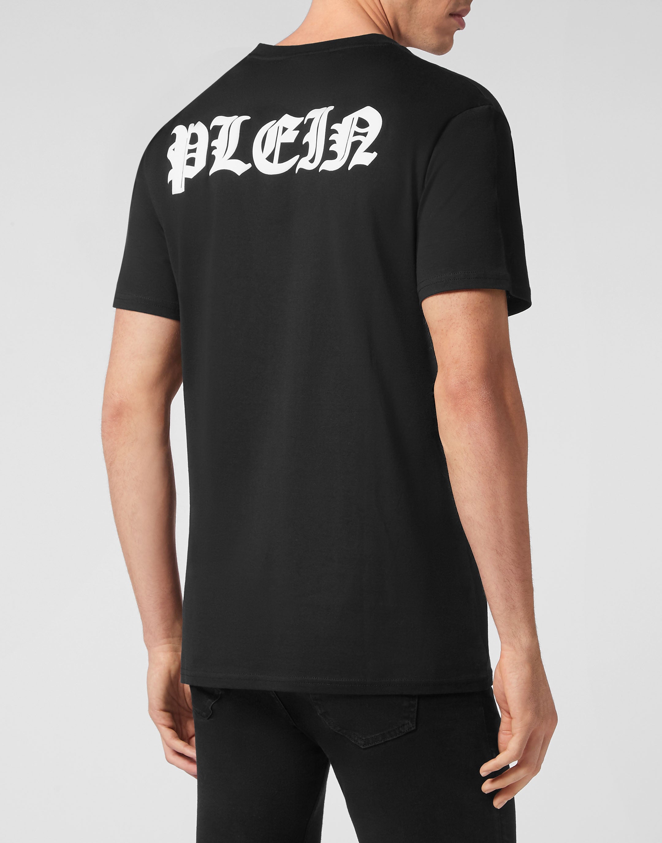 

Футболка с V-образным вырезом SS Gothic Plein PHILIPP PLEIN, черный