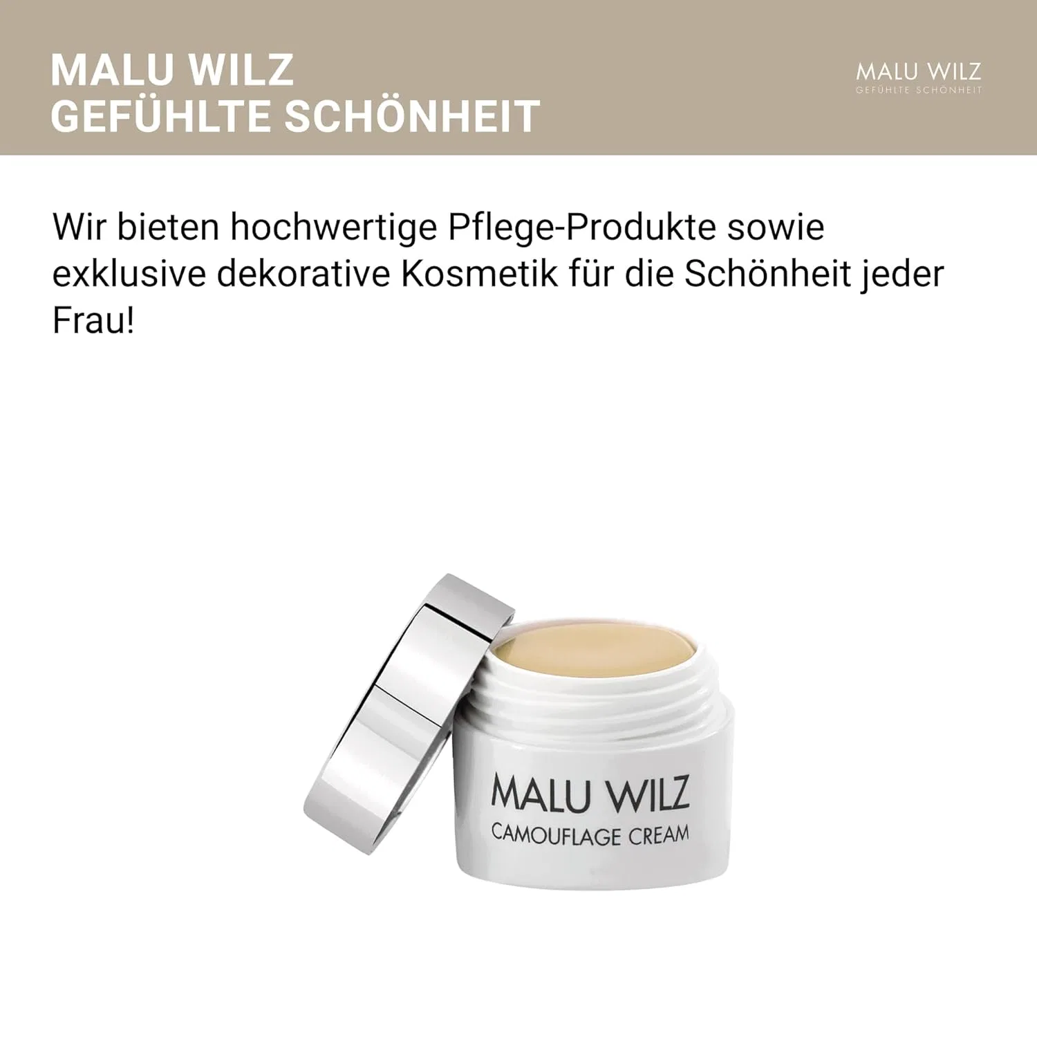 Маска для лица Malu Wilz — Камуфляжный «Camouflage Cream» №12 Light Olive Tree от, 5 г — фото 2