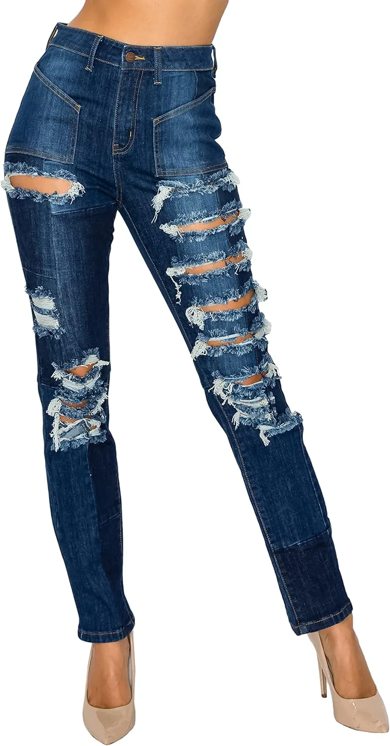 

Джинсы Aphrodite High Waisted для женщин, скинни, с высокой посадкой AP Blue