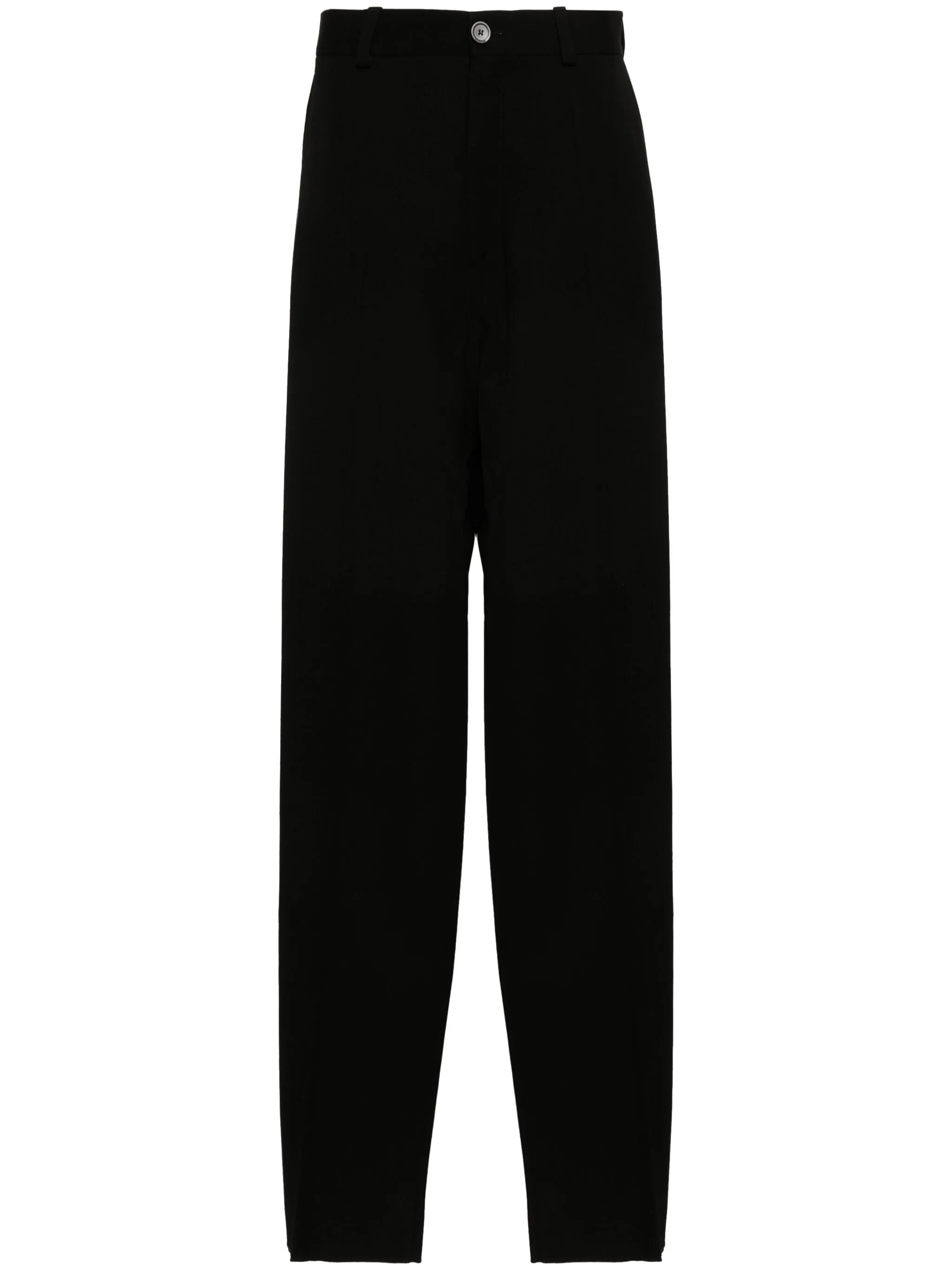 

Широкие шерстяные брюки строгого кроя Balenciaga, черный